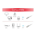 "Equip Patchkabel Cat6 S/FTP 2xRJ45 15.00m grau LSZH Polybeutel"