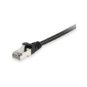"Equip Patchkabel Cat6A S/FTP 2xRJ45 1.50m schwarz LSZH Polybeutel"