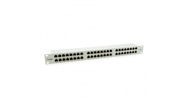 "Equip Patchpanel 48x RJ45 Cat6 19"" FTP 1HE ISO/IEC hellgrau"