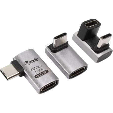 "Equip Adapter USB 4.0 -> USB-C 40Gbps. 240W PD. 3er-Pack gr"