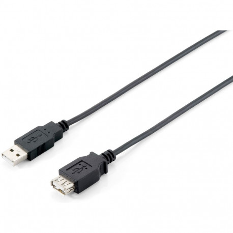 "Equip Kabel USB-A 2.0 -> A Verl. St/Bu 5.00m 480Mbps sw Polybeutel"