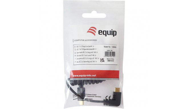 "Equip Kabel USB-C 2.0 -> C wink. St/St 1.00m 3A 480Mbps sw"