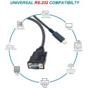 "Equip Adapter USB-C -> Seriell RS232-DB9 St/St 1.50m sw" "Equip Adapter USB-C -> Seriell RS232-DB9 St/St 1.50m sw"