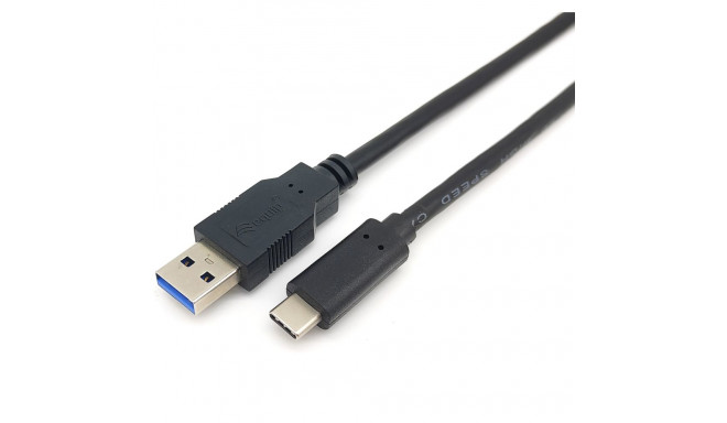 "Equip Kabel USB-A 3.2 -> C St/St 2.00m 3A/20V sw"
