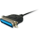 "Equip Adapter USB-A -> Parallel EPP.ECP.bidi St/St 1.50m sw Polybeutel"