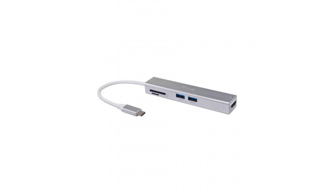 "Equip Adapter USB-C -> HDMI.2xUSB3.0.SD 4K30Hz 0.15m sw"
