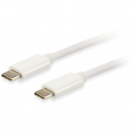 "Equip Kabel USB-C 3.2 -> C Plat. St/St 2.00m 3A 4K/60Hz ws Polybeutel"