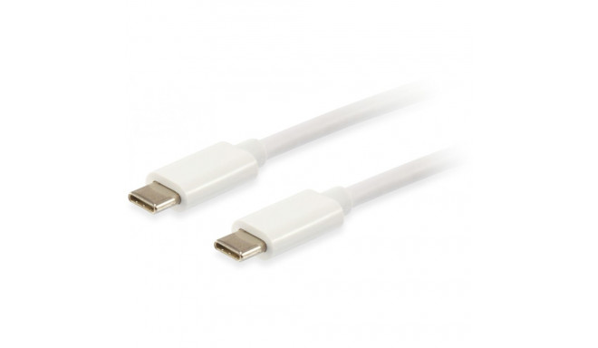 "Equip Kabel USB-C 3.2 -> C Plat. St/St 2.00m 3A 4K/60Hz ws Polybeutel"