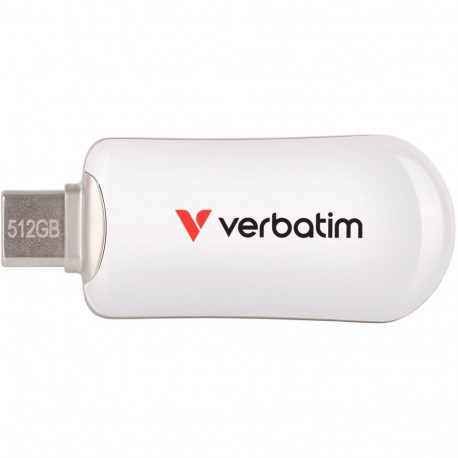 "STICK 512GB Verbatim Plectra White USB-C Flash Drive 30231"