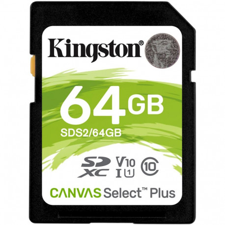 "CARD 64GB Kingston Canvas Select Plus XC 100MB/s"