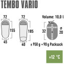 Śpiwór High Peak Tembo Vario 185x72x40 czerwono-niebieski 23043