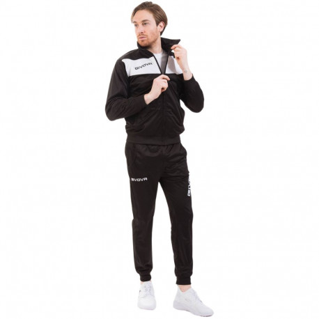 Dres Givova Tuta Visa czarno-biały TR018 1003 XS