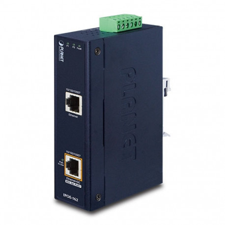 Industrial IEEE 802.3at Gigabit Power over Ethernet Plus Injector (Mid-span)