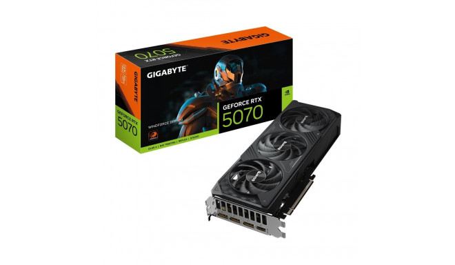 Graphics CardGIGABYTENVIDIA GeForce RTX 507012 GBGDDR7192 bitPCIE 5.0 16xGPU 2512 MHzTriple slot Fan