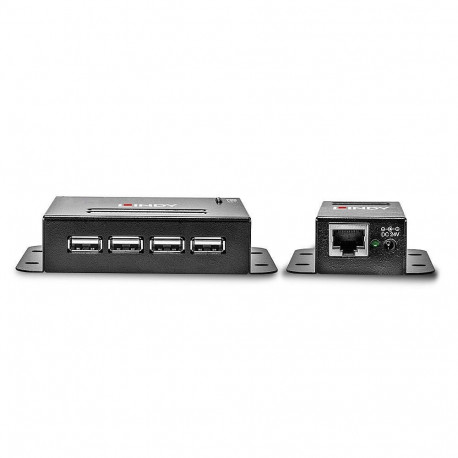 Lindy Extender USB 2.0 Cat5 Power over RJ45 4 Port 50m