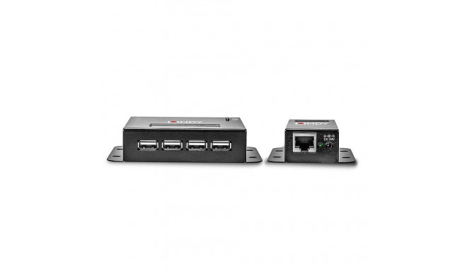 Lindy USB 2.0 Cat5 toite üle RJ45 4-pordiline pikendus 50 m