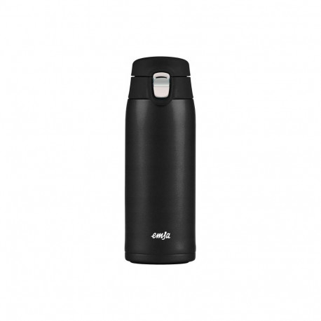 Emsa Emsa TRAVEL MUG light thermal mug (black (matt), 0.4 liters, flip lid)