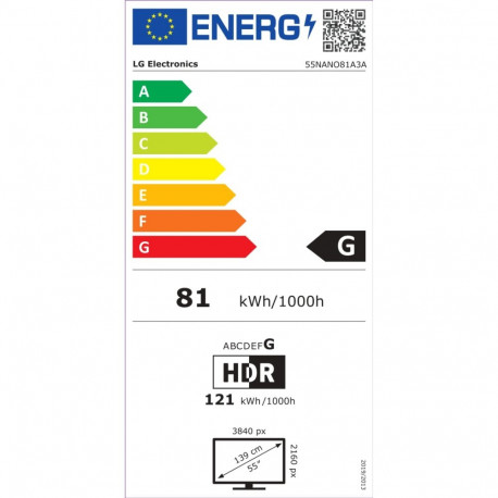 LG 55NANO81A3A 55 nutiteler webOS 25 UHD