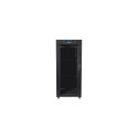 Lanberg 19" põrandal seisev 27U/800x1200 (kokkupandav) klaasuksega rack-kapp, LCD, FF01-8227-12BL, m