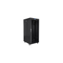 Lanberg | Rack cabinet 19" free-standing 27U/800x1200 (flat pack) with glass door, LCD | FF01-8227-1 Lanberg | Rack cabinet 19" free-standing 27U/800x1200 (flat pack) with glass door, LCD | FF01-8227-1