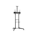 Neomounts Floor stand | FL50-550BL1 TV trolley | Adjustable Height, Tilt | 37-70 " | Maximum weight 