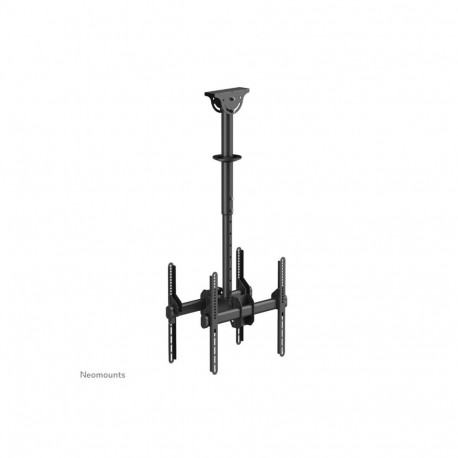 Neomounts NM-C440DBLACK Dual monitor/TV mount ceiling | Adjustable Height, Rotate, Tilt, Swivel | 32