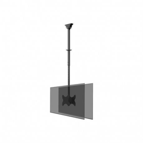 Neomounts CL35-340BL22 Dual Monitor/TV Mount Ceiling | Adjustable Height, Rotate, Tilt, Swivel | 23-