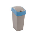prügikast Flip Bin 45L hõbedane|sinine