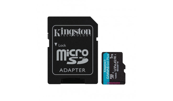 Kingston 1TB microSDXC Canvas Go Plus Gen4 200MB/s A2 U3 V30 kaart + adapter