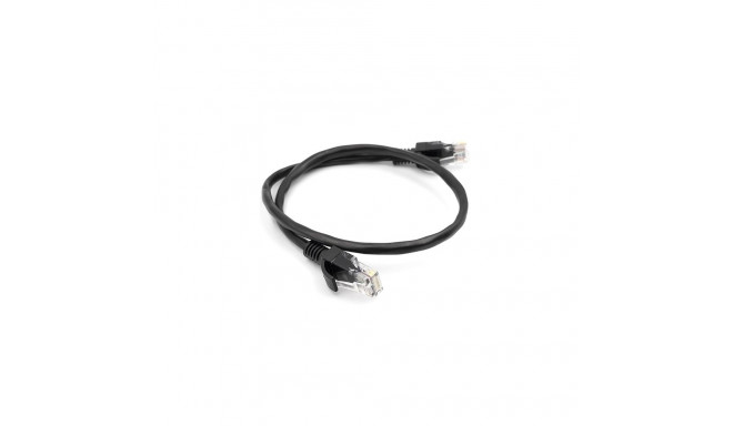 Cable Cat5E UTP, 0.5m, black