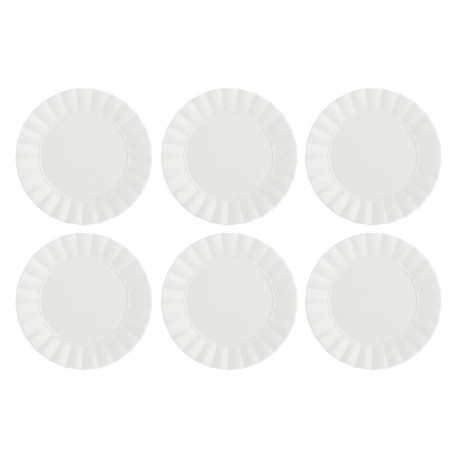 Set of 6 Ducale Dinner Plates - White, 26.5 cm