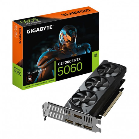 GIGABYTE GeForce RTX 5060 OC Low Profile 8G Graphics Card - 8GB GDDR7, 128bit, PCI-E 5.0, 2512 MHz C