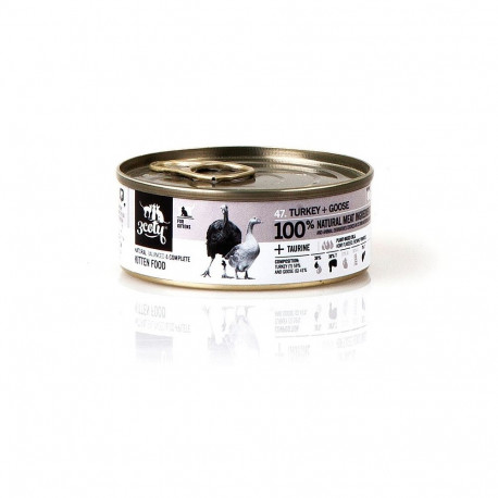 3COTY kalkun hane ja kassipoegadele märg kassitoit 80g