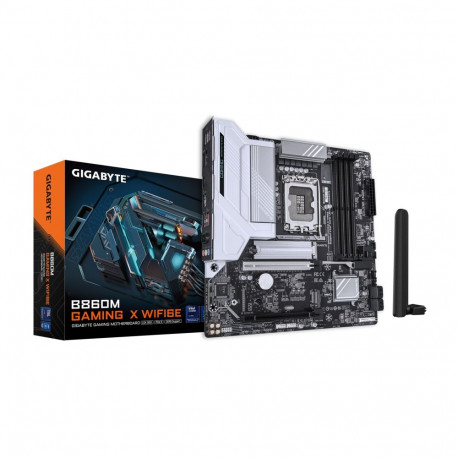 GIGABYTE B860M GAMING X WIFI6E Motherboard - Intel Core Ultra Series CPUs, 8+1+2+2 Phases VRM, up to
