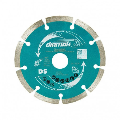 MAKITA DIAMOND BLADE 125x22,23mm SEGMENT /10pcs. CONCRETE, BRICK, MARBLE