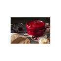 Staub Round Cast Iron Pot - 3.8 ltr, Red