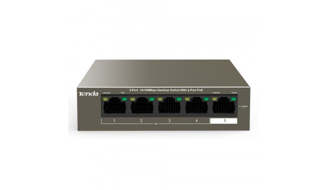 Tenda TEF1105-4-63W võrgulüliti Haldamata Kiire Ethernet (10/100) Toite üle Etherneti (PoE) Laua-/Se