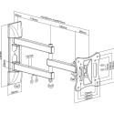 Maclean MC-719 TV Wall Mount LCD LED Plasma TV Holder Tiltable 13-27" 15 kg