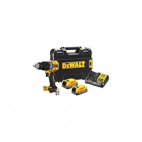 Akku-Schlagbohrschrauber DCD805E2T, 18 Volt (gelb/schwarz, 2x POWERSTACK Li-Ion-Akku 1,7 Ah, in T ST