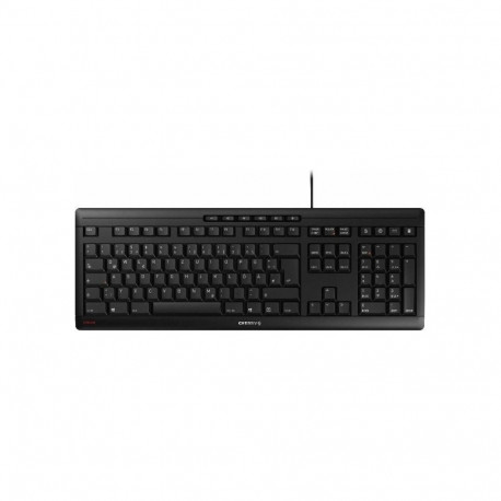 Cherry STREAM Keyboard EU black U - US English with Euro symbol
