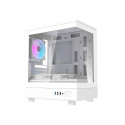 Darkflash DB330M computer case (white) + 3 ARGB fans