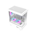 Darkflash DB330M computer case (white) + 3 ARGB fans
