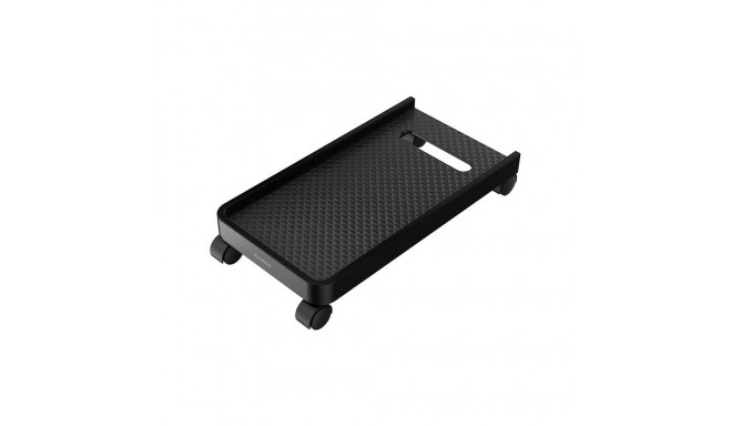 Desktop computer stand, on wheels (black), up to 15 kg