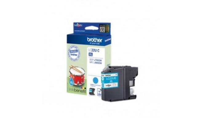 BROTHER LC22UC CYAN INK CART 1200P