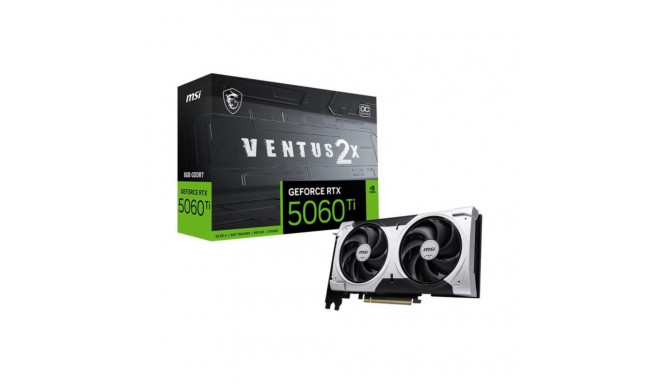 MSI Graphics Card||NVIDIA GeForce RTX 5060 Ti|8 GB|GDDR7|128 bit|PCIE 5.0 16x|Dual Slot Fansink|1xHD