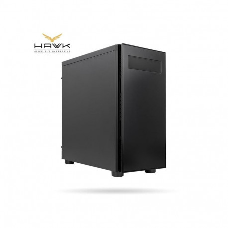 Chieftec Case||HAWK|MidiTower|Not included|ATX|MicroATX|MiniITX|Colour Black|AL-02B-OP