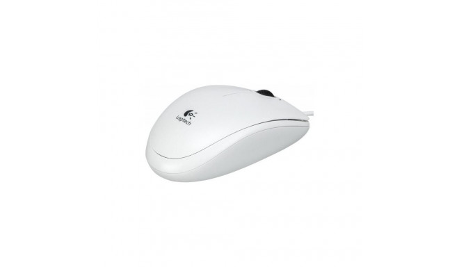 Logitech MOUSE USB OPTICAL B100/WHITE OEM 910-003360