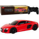Auto R/C Audi R8 1:24 Rastar punane