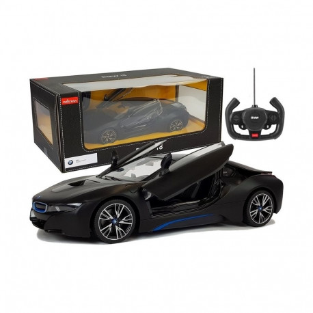 Auto R/C BMW i8 Rastar 1:14 Czarny Drzwi Automatyczne