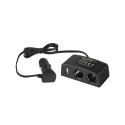 96-874# Rozgałęźnik zapalniczki samochodowej 1xwtyk/2xgniazdo+usb cs-27 kabel